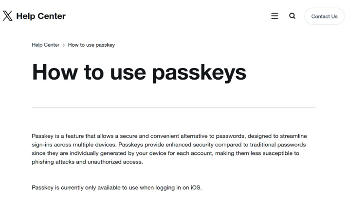 承德苹果维修店铺分享iOS用户如何通过通行密钥(Passkey)登录 